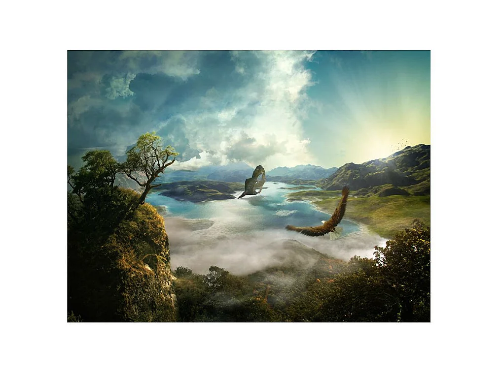 Papier Peint "Vol au dessus du Lac" 231 x 300 cm