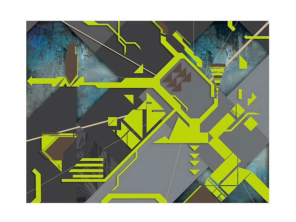 Papier Peint "Chemins Dynamiques" 193 x 250 cm