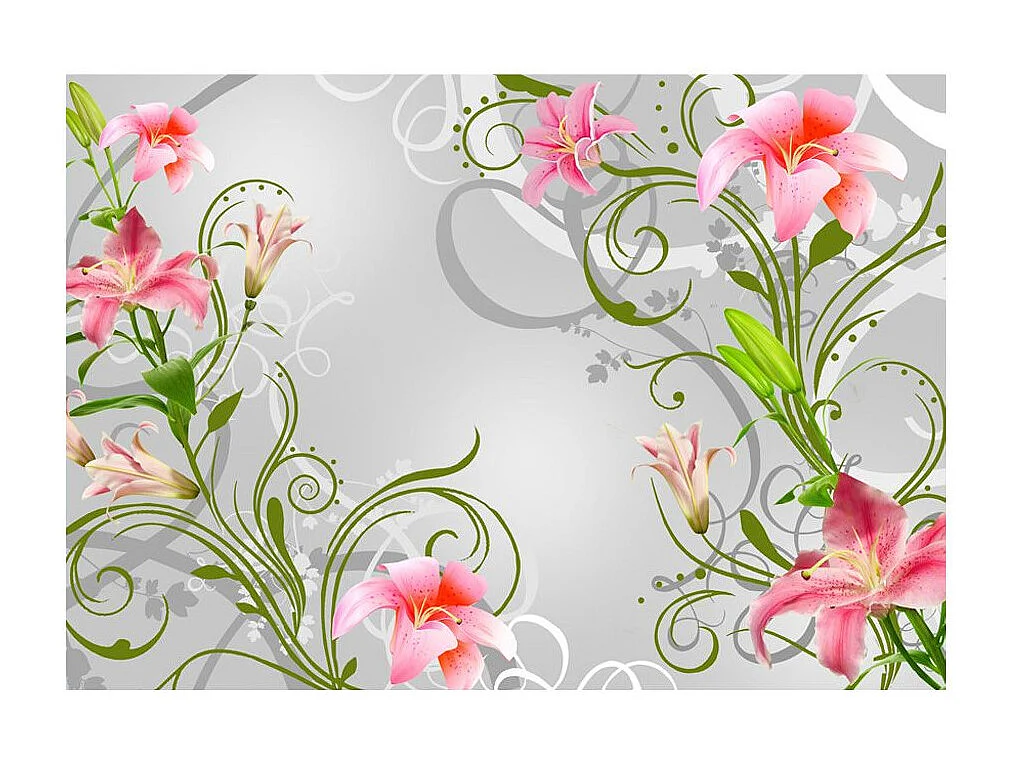 Papier Peint "Subtle Beauty of the Lilies III" 175 x 250 cm