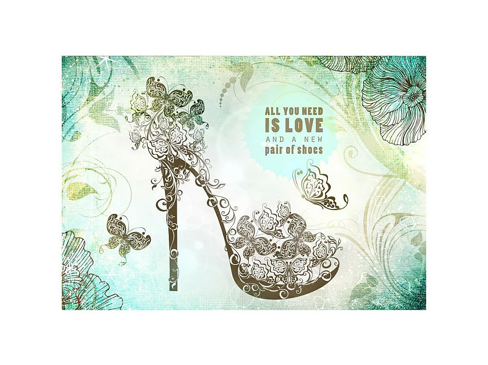 Papier Peint "All You Need is  a New Pair of Shoes" 210 x 300 cm