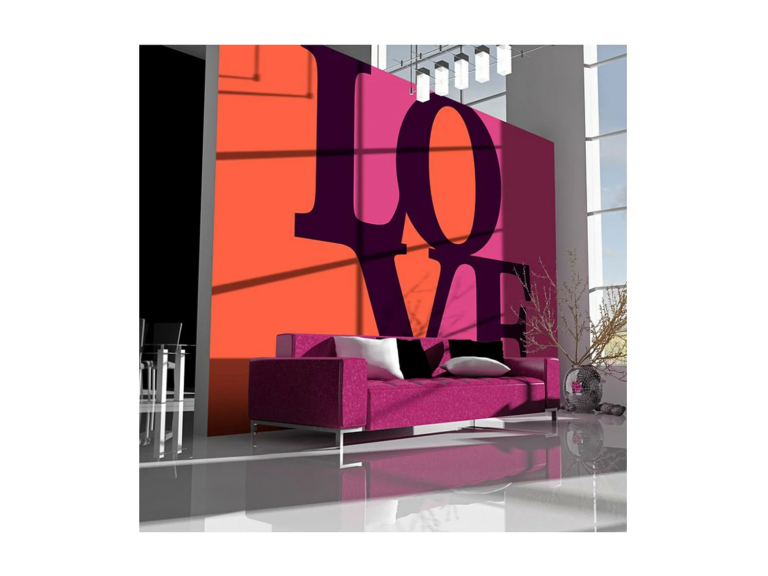 Papier Peint "Love is in the Air" 270 x 350 cm