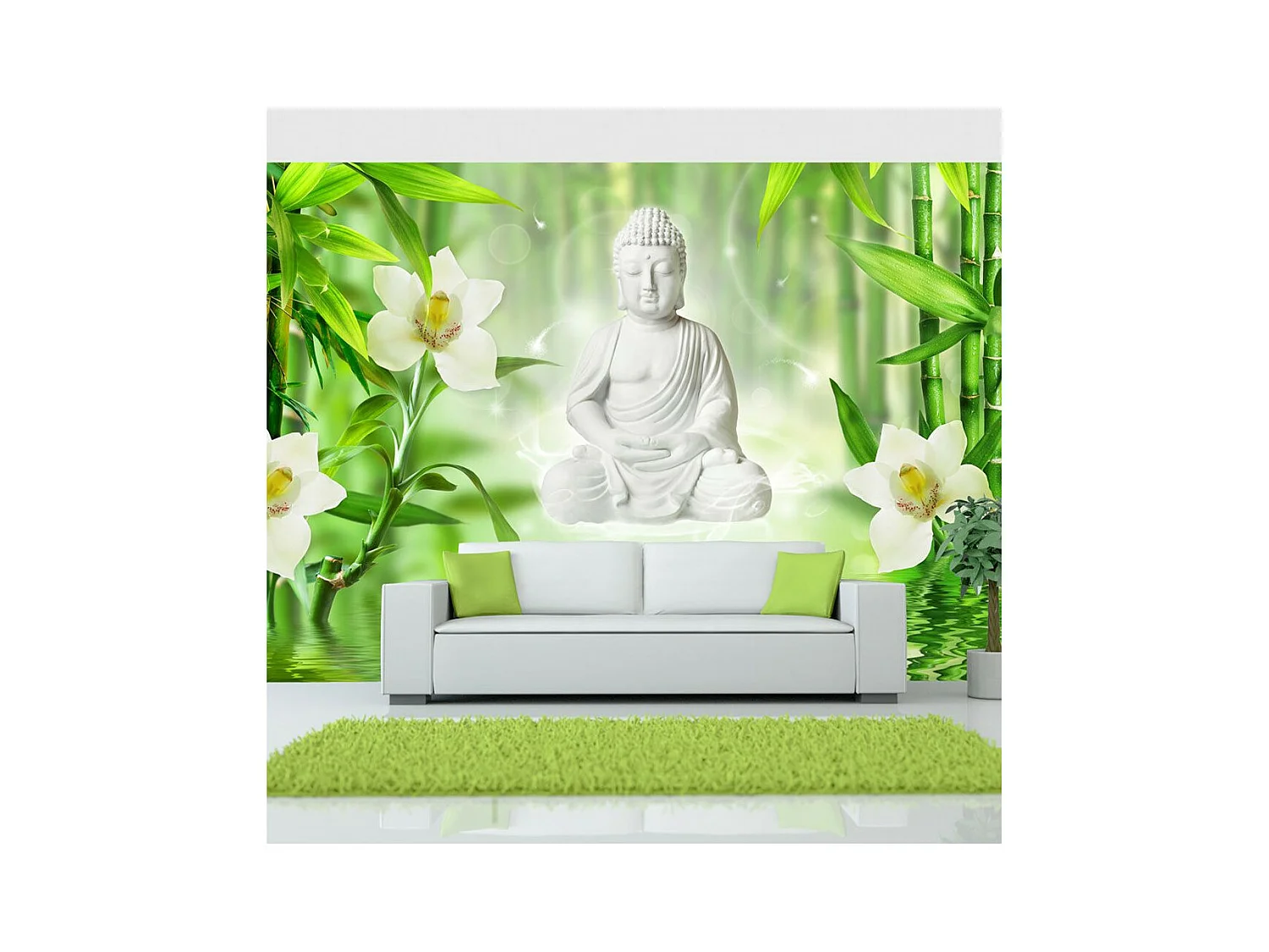 Papier Peint "Buddha & Nature" 70 x 100 cm