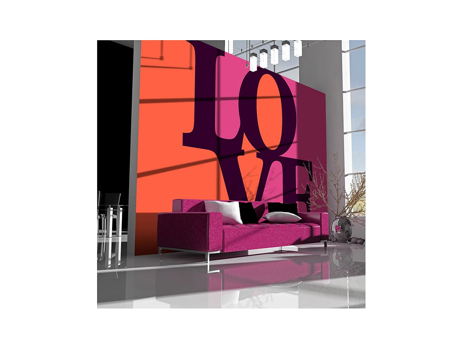 Papier Peint "Love is in the Air" 231 x 300 cm