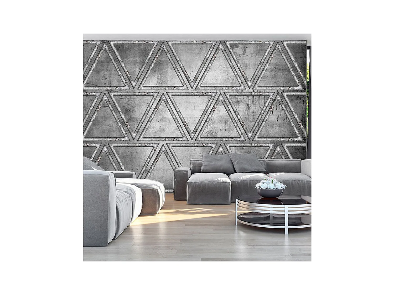 Papier Peint "Dancing with Triangles" 245 x 350 cm