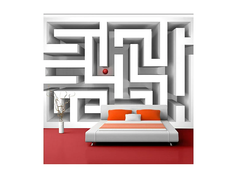 Papier Peint "Ice Labyrinth" 140 x 200 cm