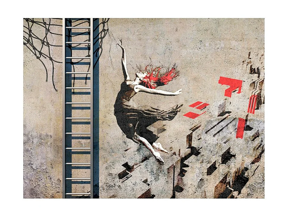 Papier Peint "Street Art : Danse Pleine de Sens" 231 x 300 cm