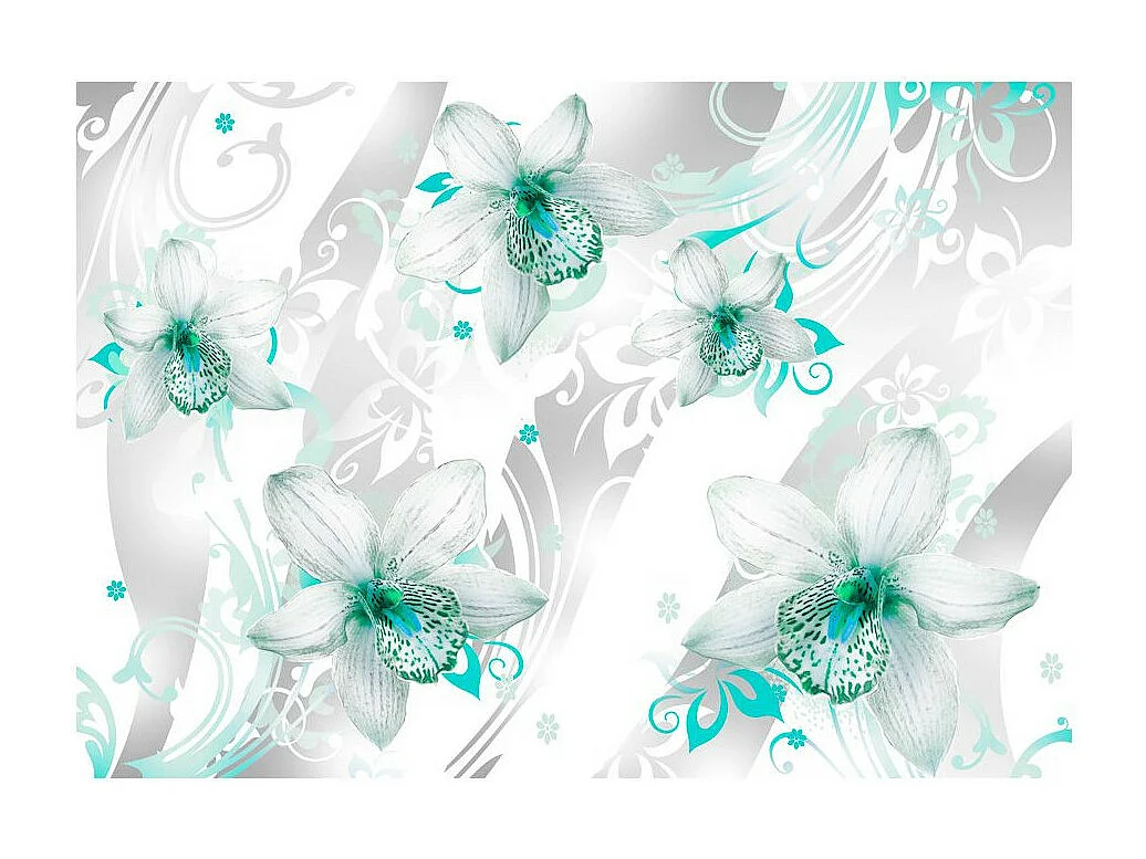 Papier Peint "Sounds of Subtlety Turquoise" 210 x 300 cm