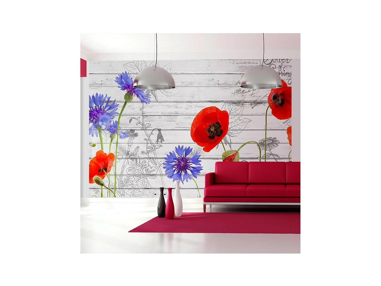 Papier Peint "Wildflowers" 245 x 350 cm