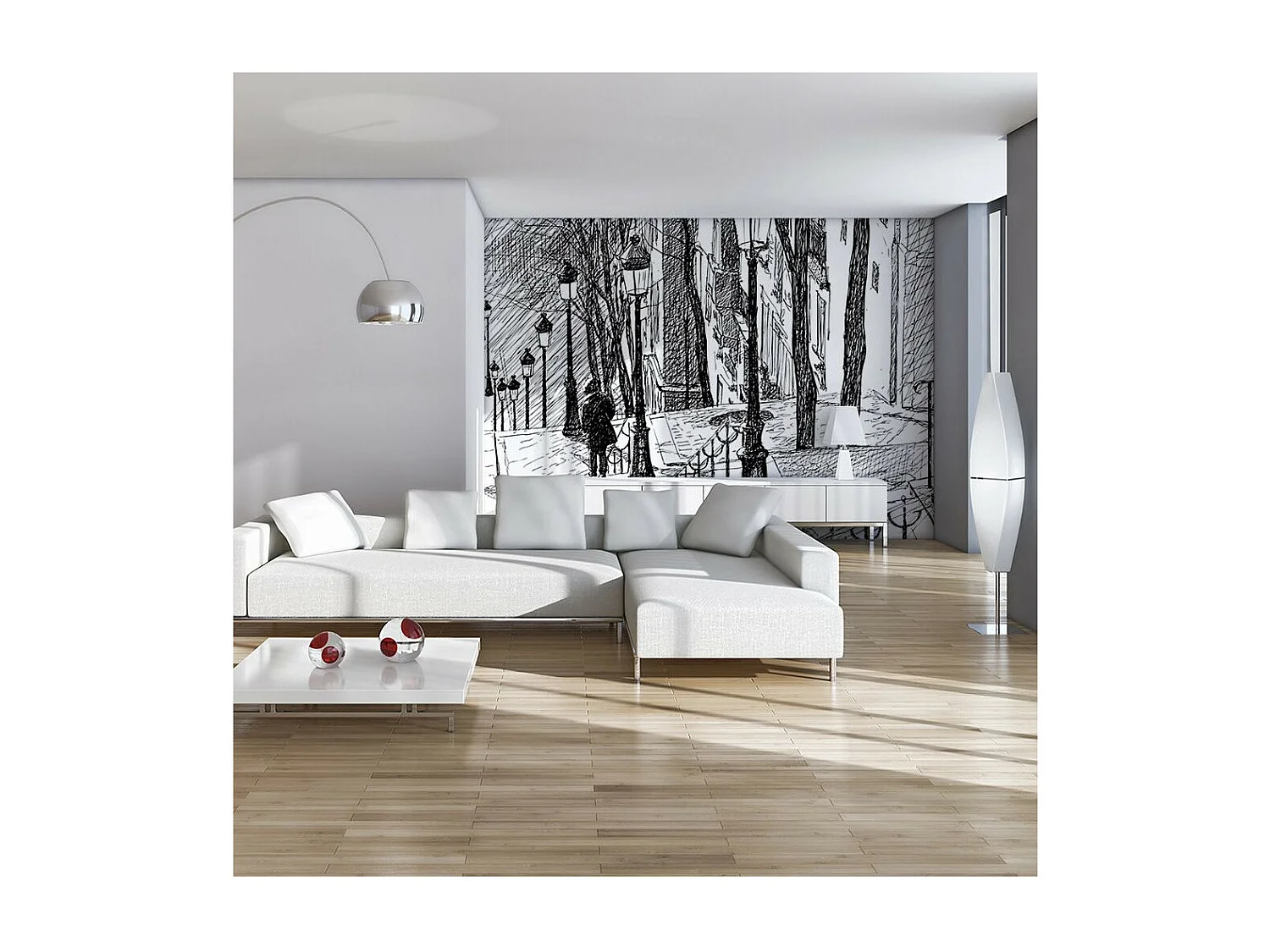 Papier Peint "Escaliers Montmartre" 309 x 400 cm