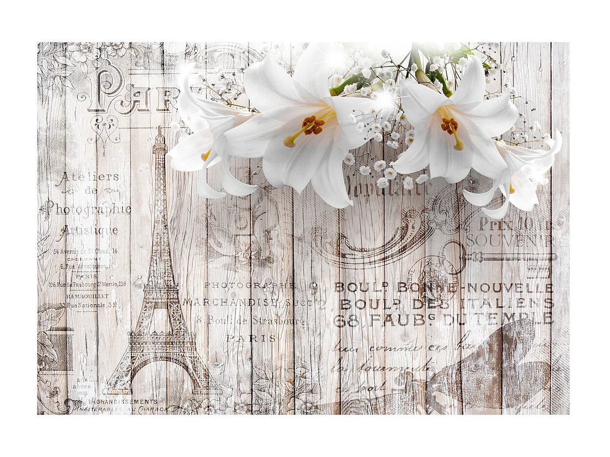 Papier Peint "Parisian Lilies" 105 x 150 cm