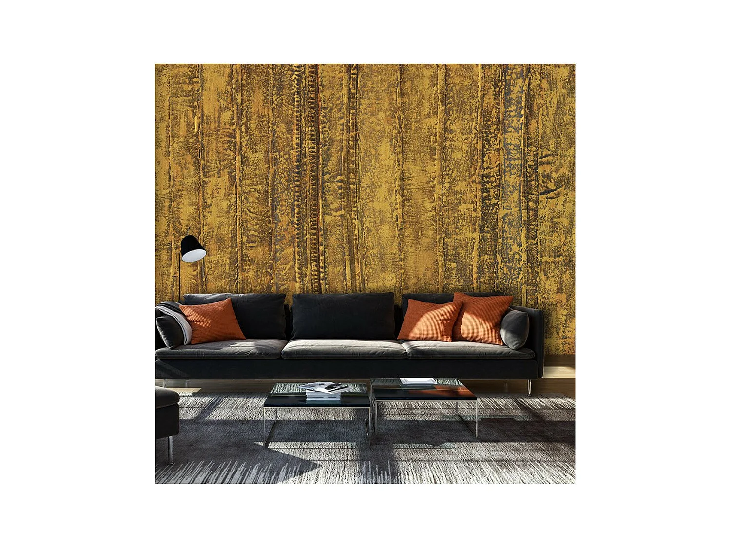 Papier Peint "Golden Chamber" 70 x 100 cm