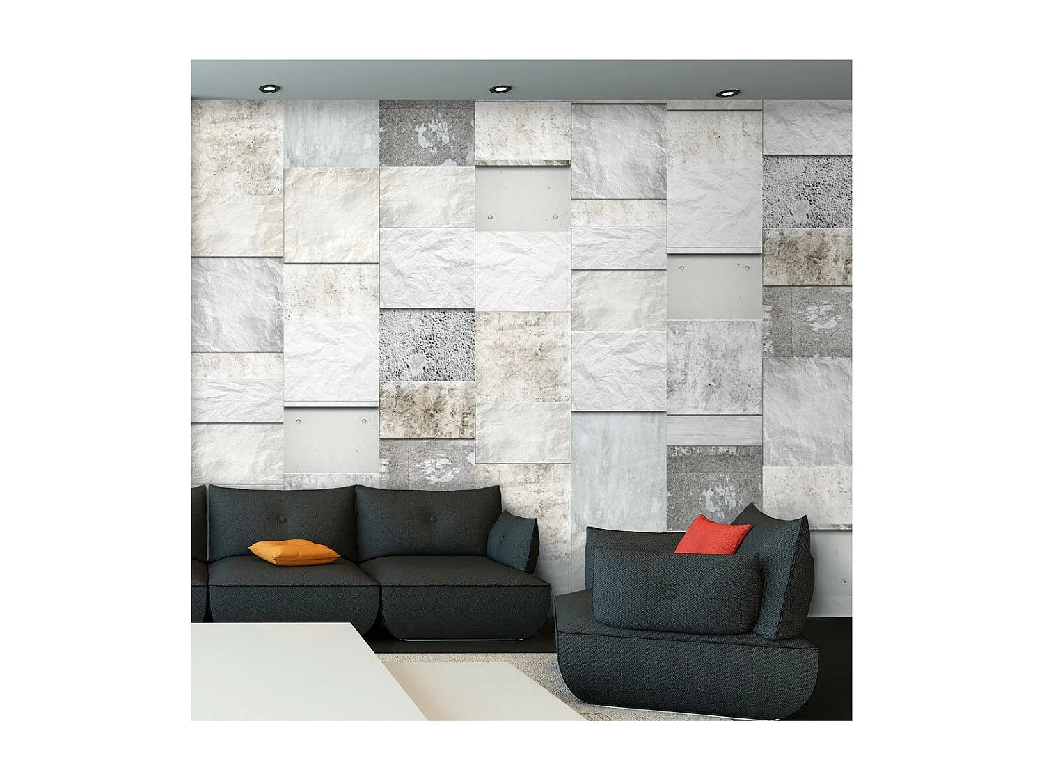 Papier Peint "Stone 3 Panneaux" 50x1000cm