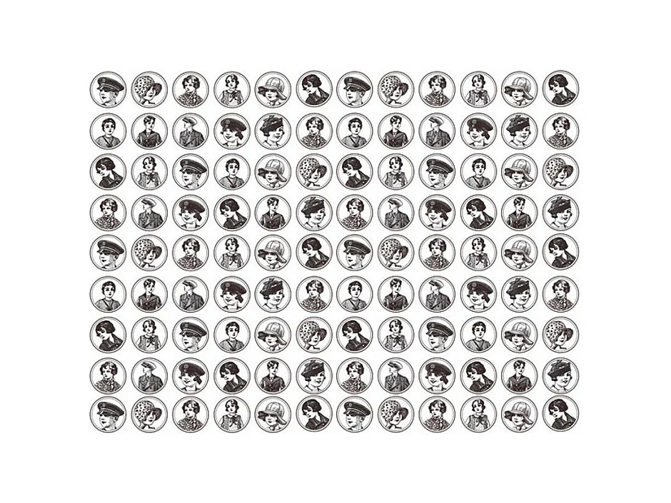 Papier Peint "Années Folles 20 & 30" 270 x 350 cm