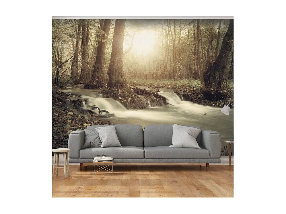 Papier Peint "Forest Cascade" 70 x 100 cm