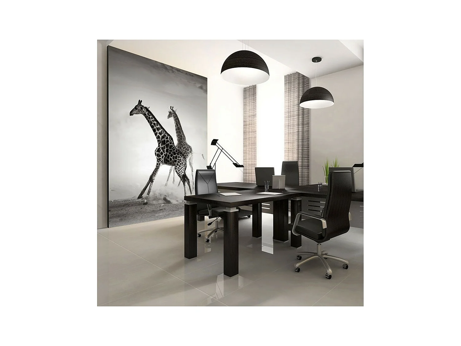 Papier Peint "Girafes" 154 x 200 cm