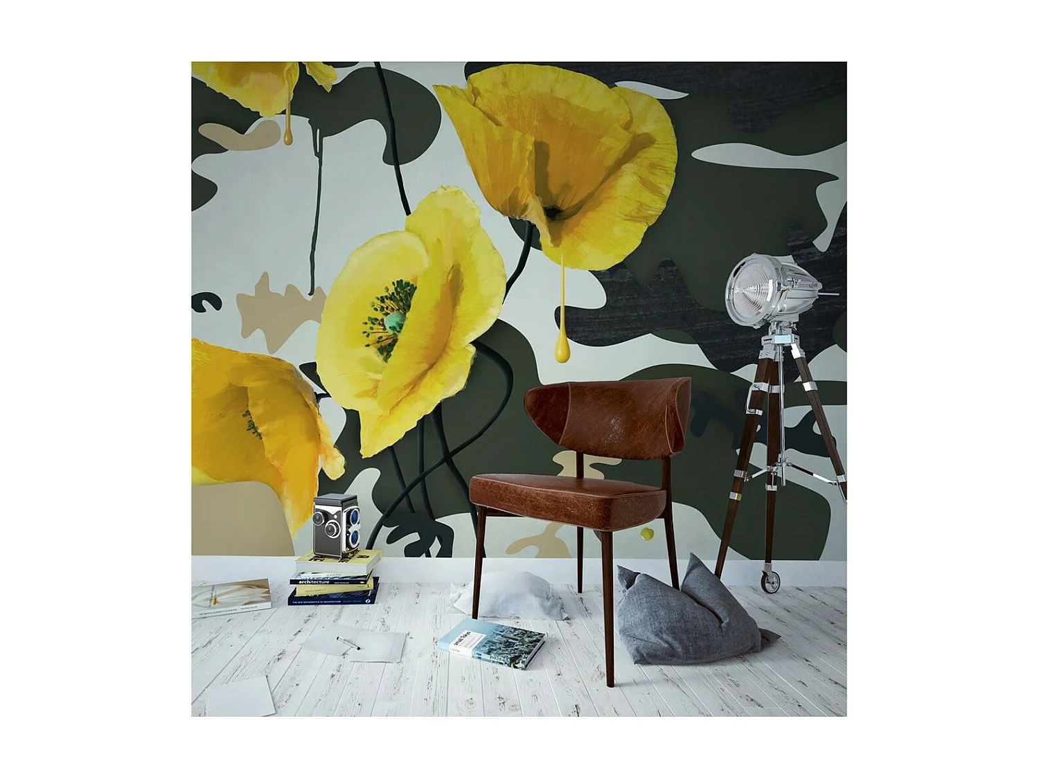 Papier Peint "Fresh Paint" 154 x 200 cm