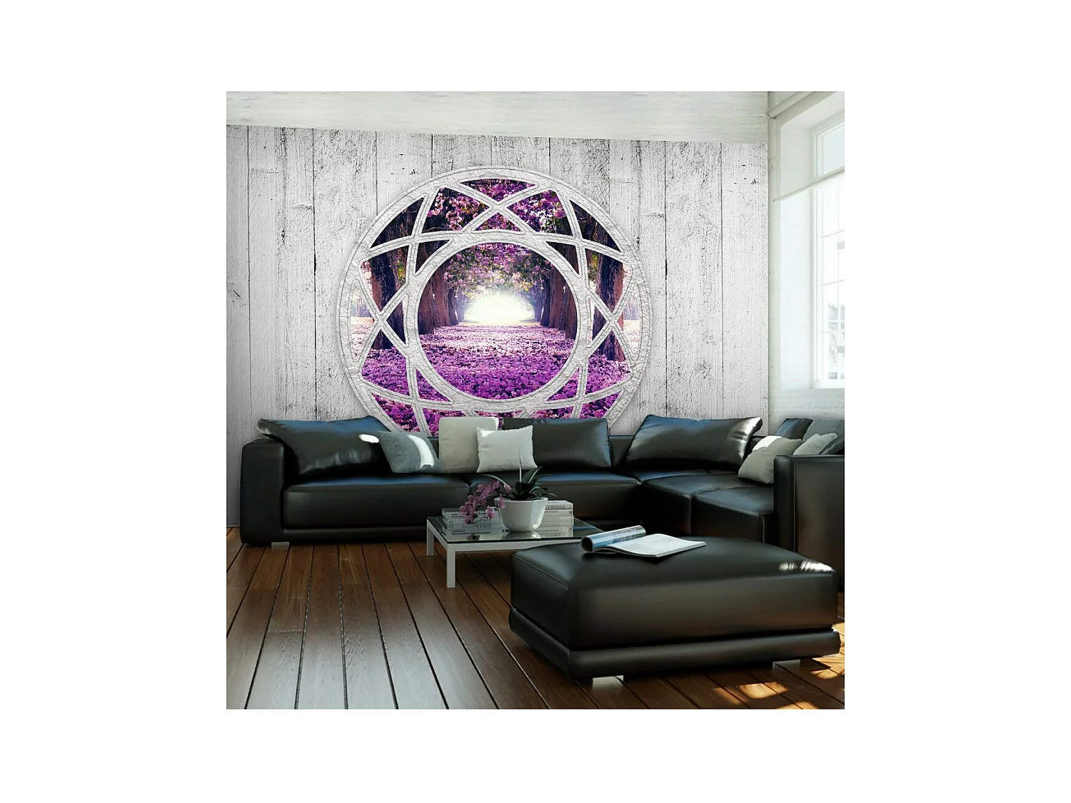 Papier Peint "Fuchsia Landscape" 245 x 350 cm