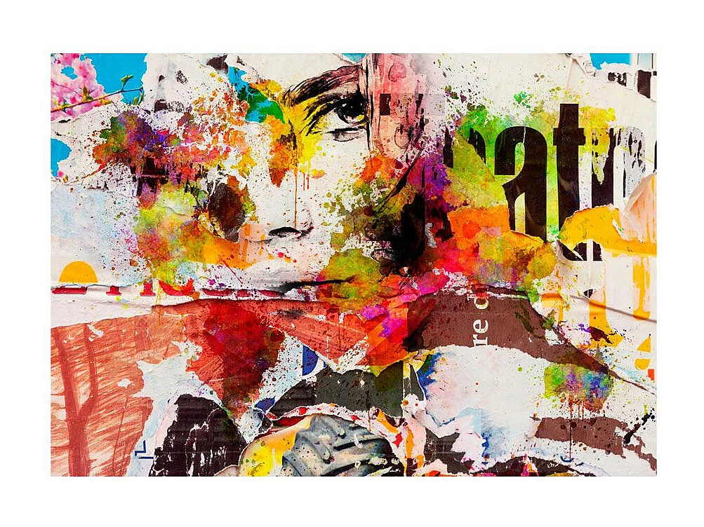 Papier Peint "City Collage" 70 x 100 cm