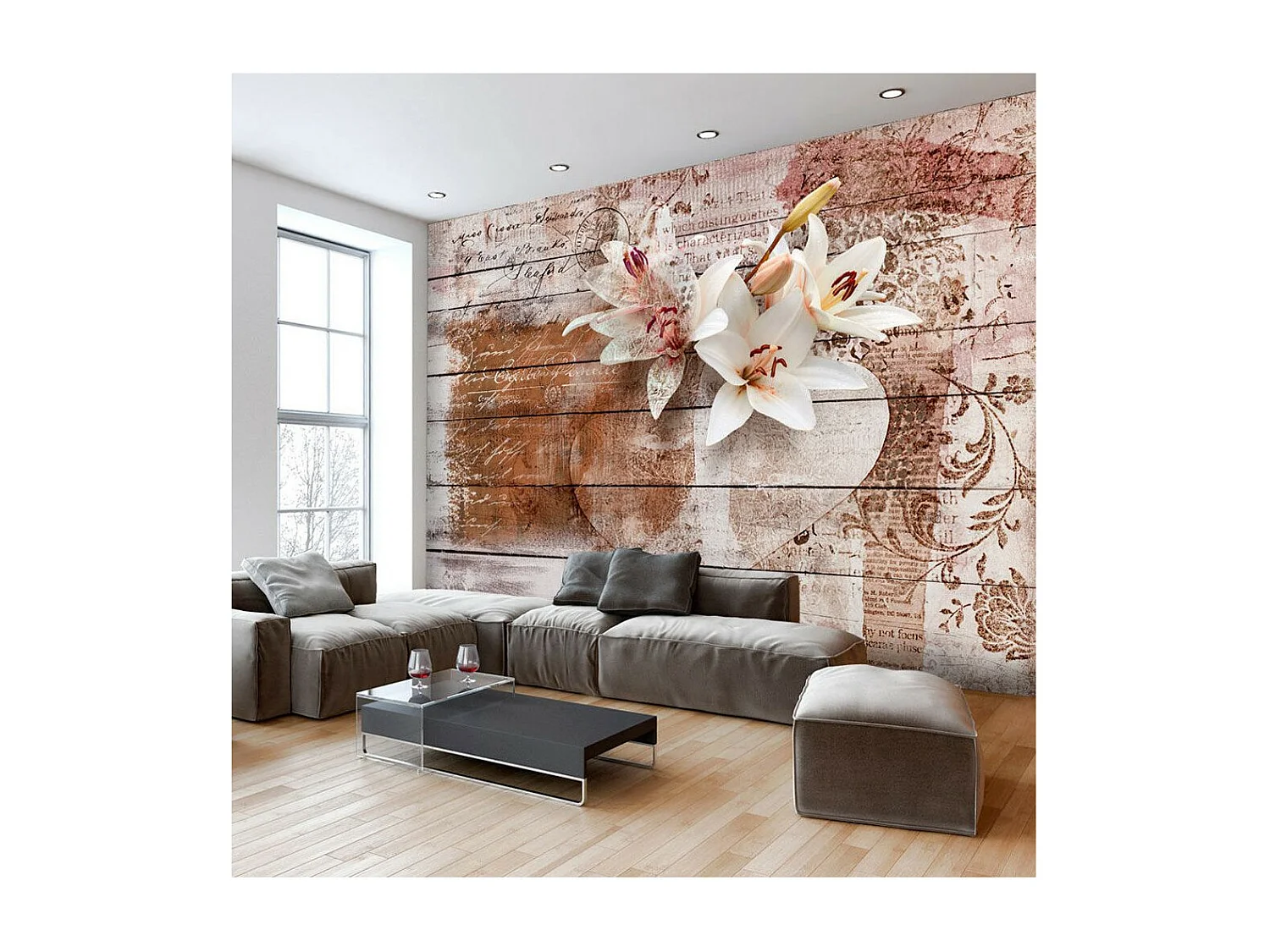 Papier Peint "Romantic Memories" 140 x 200 cm