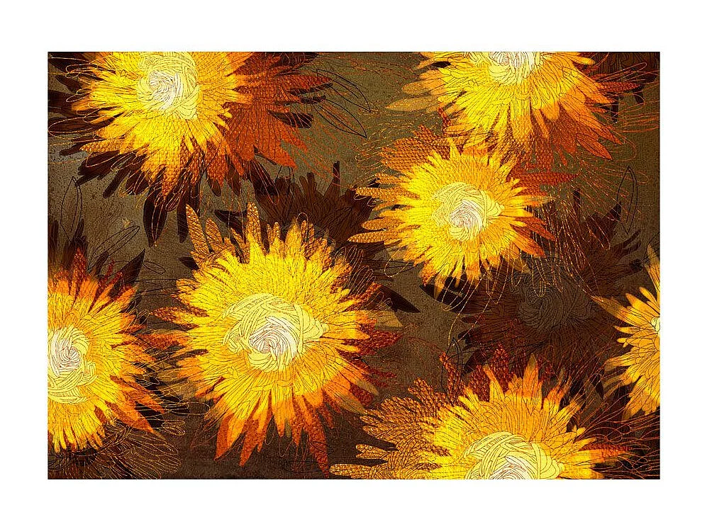 Papier Peint "Sunflower Dance" 245 x 350 cm