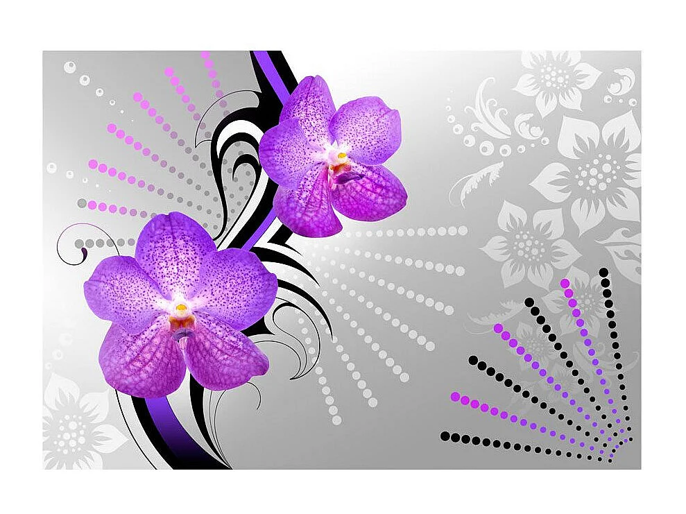 Papier Peint "Purple Vibrations" 210 x 300 cm