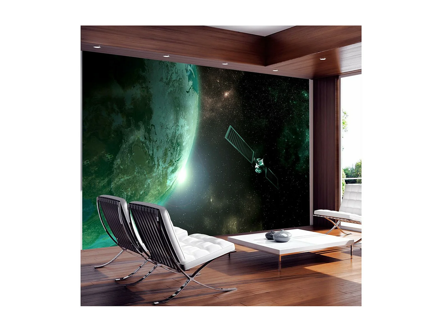 Papier Peint "Planète Verte" 140 x 200 cm