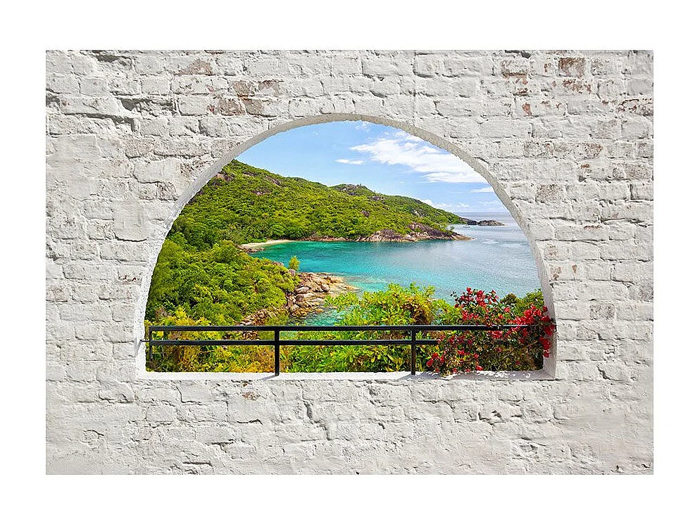 Papier Peint "Emerald Island" 70 x 100 cm