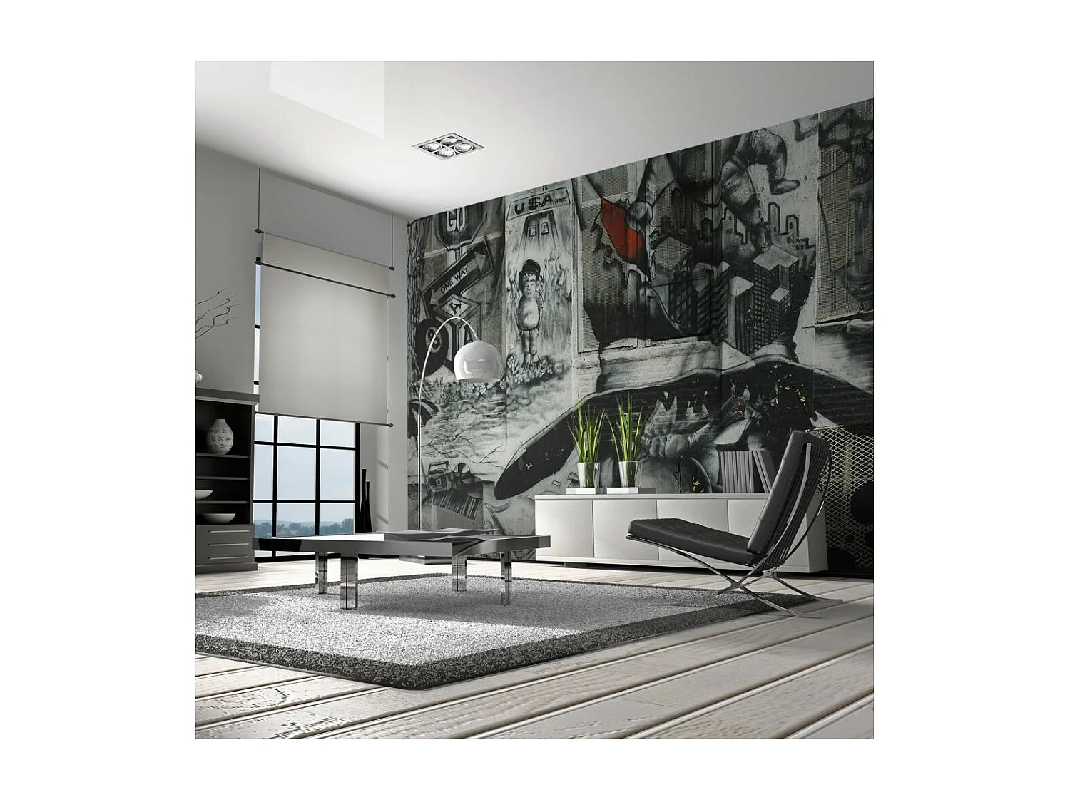 Papier Peint "Street Art Graffiti" 154 x 200 cm