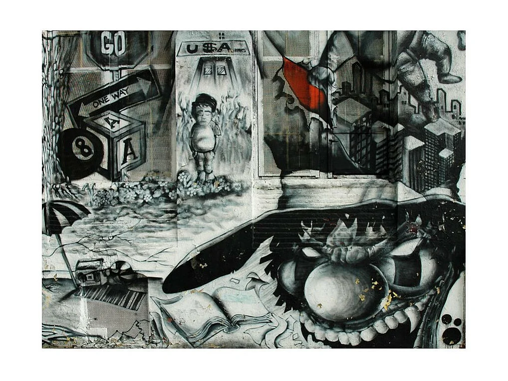 Papier Peint "Street Art Graffiti" 154 x 200 cm