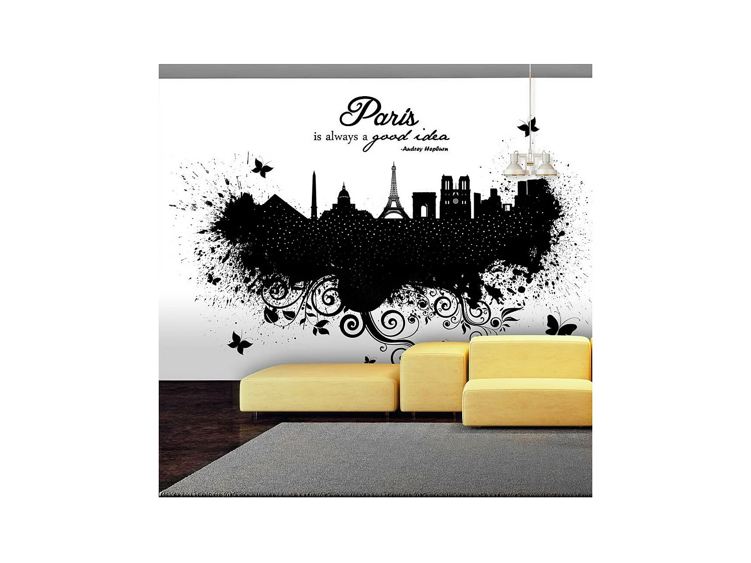 Papier Peint "Paris is Always a Good Idea" 175 x 250 cm