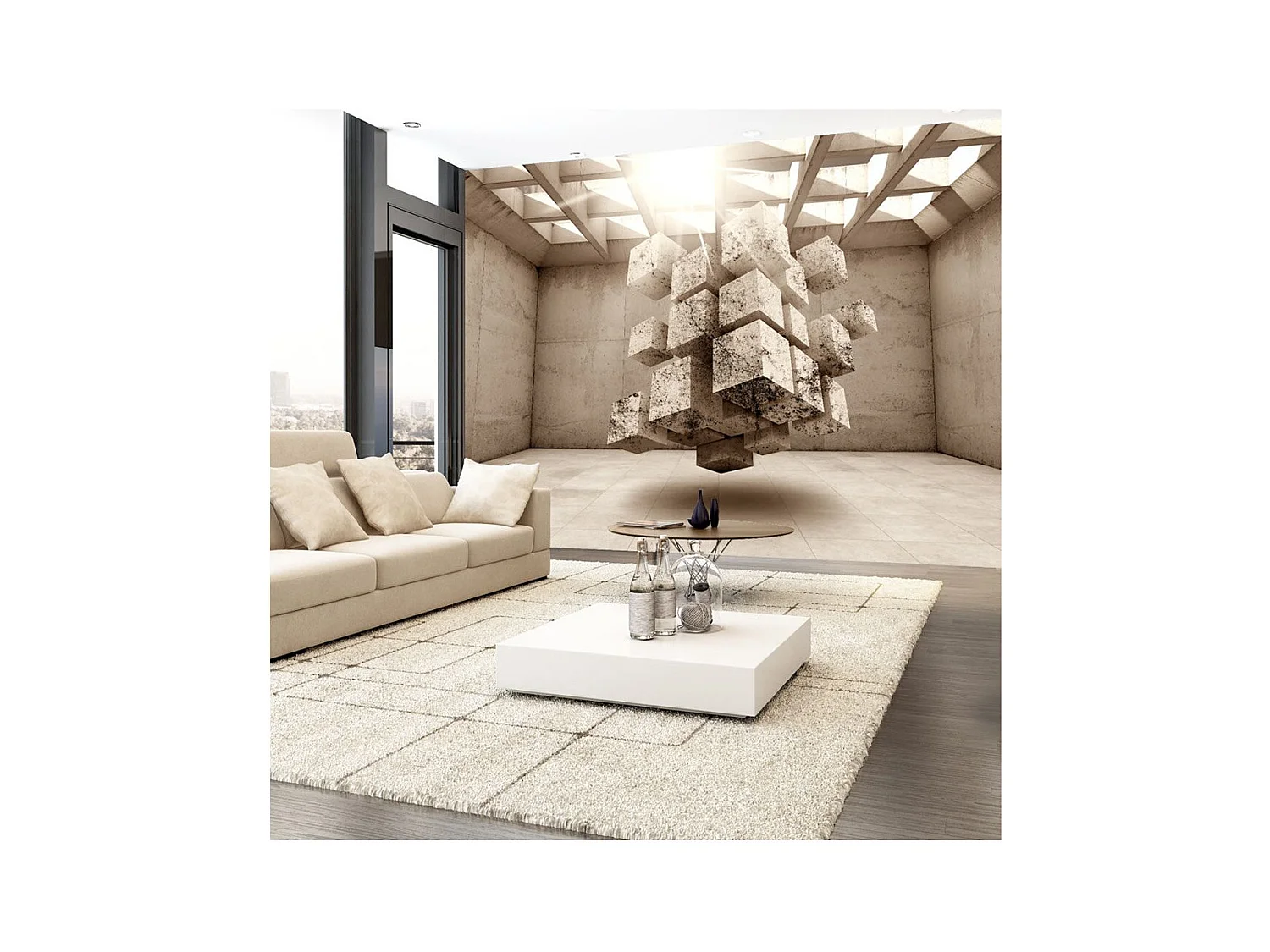 Papier Peint "Prison of the Space" 70 x 100 cm