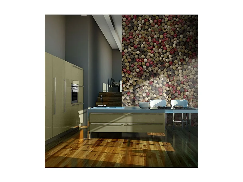 Papier Peint "Poivre en Grains Mosaïque" 270 x 350 cm