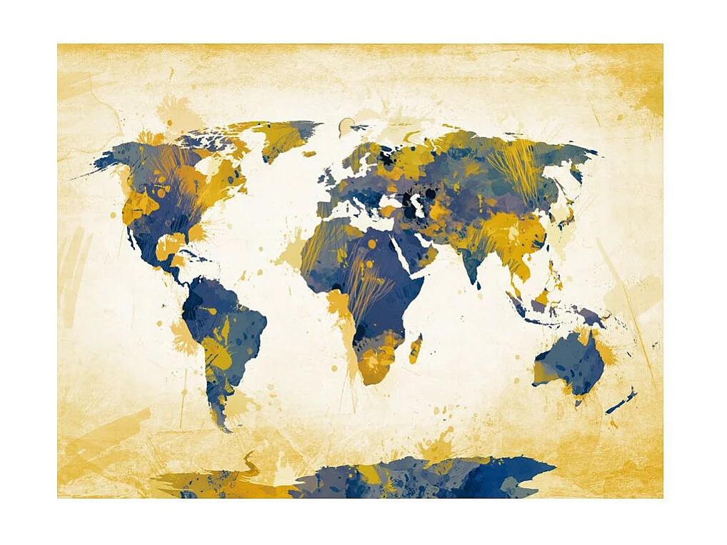 Papier Peint "Map of the World Sun & Sky" 193 x 250 cm