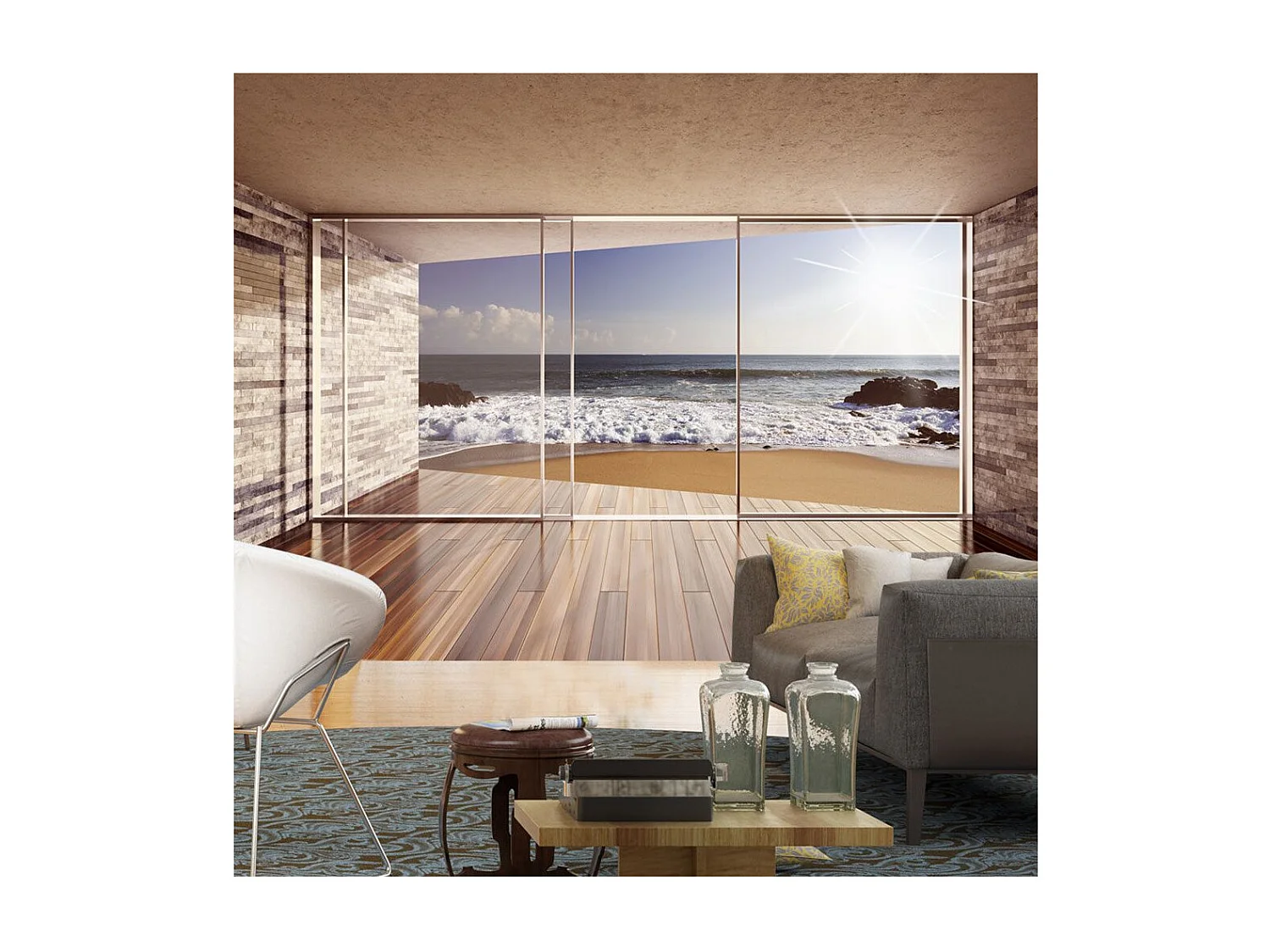 Papier Peint "Meeting at the Sea" 70 x 100 cm