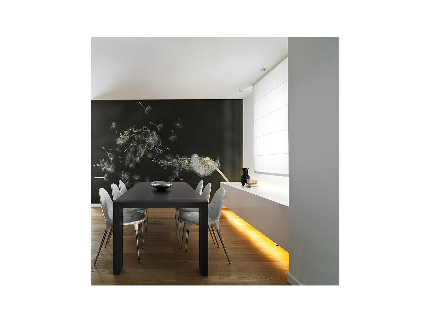 Papier Peint "Graines de Dent de Lion Emportées par le Vent" 193 x 250 cm