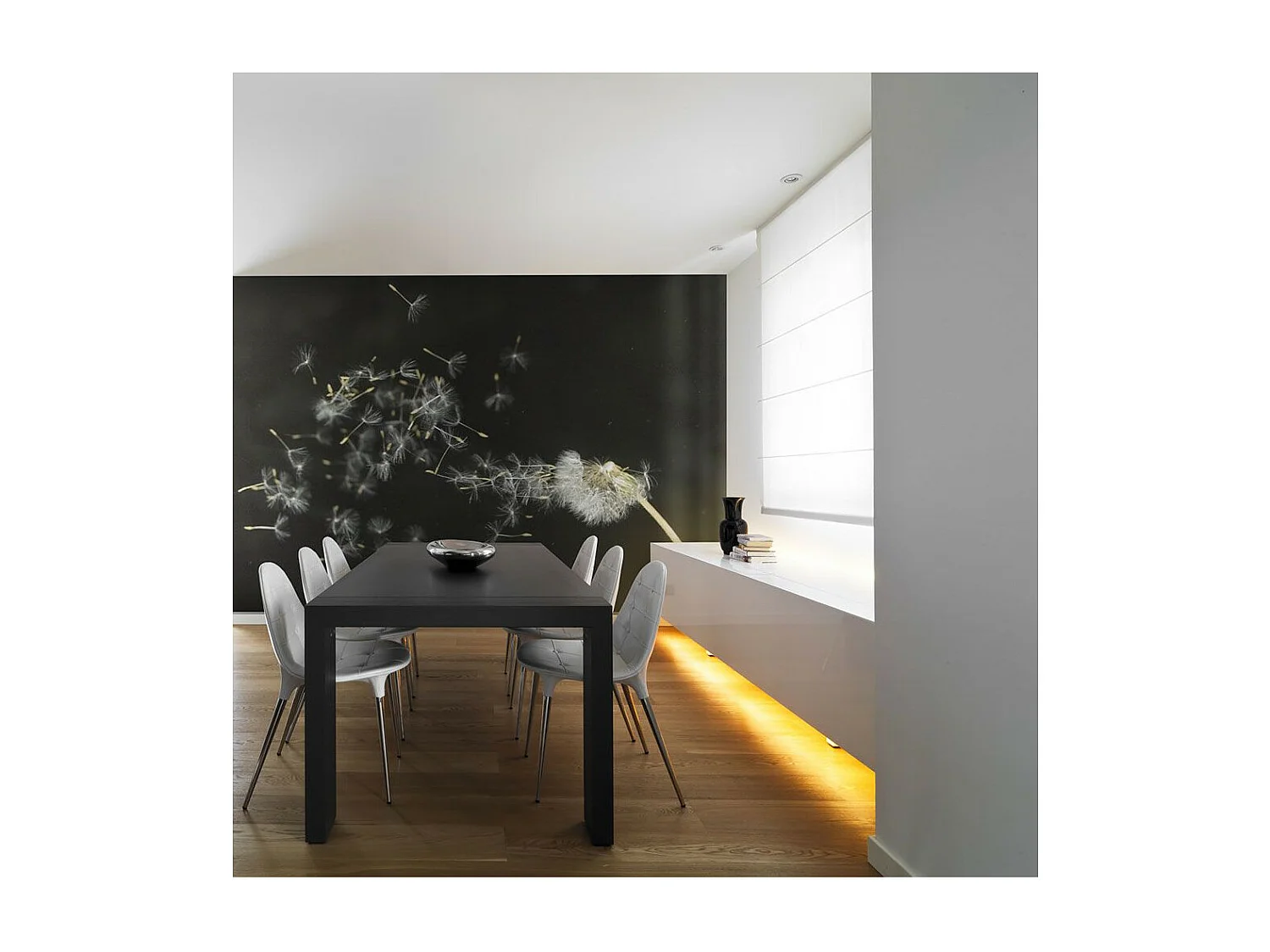 Papier Peint "Graines de Dent de Lion Emportées par le Vent" 193 x 250 cm