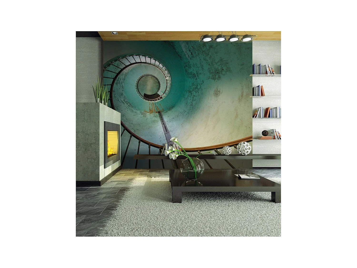 Papier Peint "Phare Escaliers" 193 x 250 cm