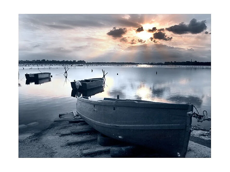 Papier Peint "Little Port Boats" 193 x 250 cm