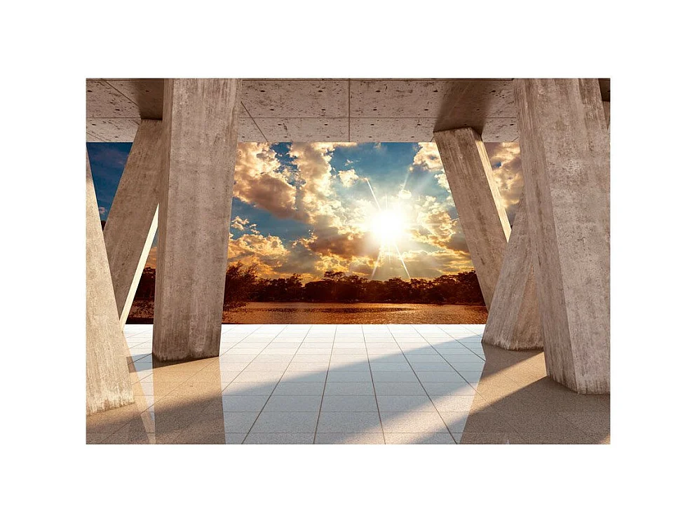 Papier Peint "Sunny Promenade" 105 x 150 cm