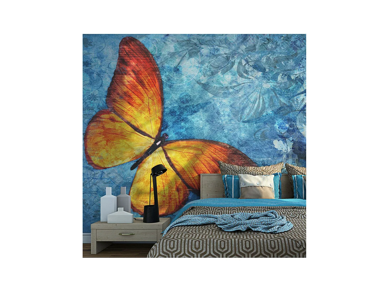 Papier Peint "Fiery Butterfly" 154 x 200 cm