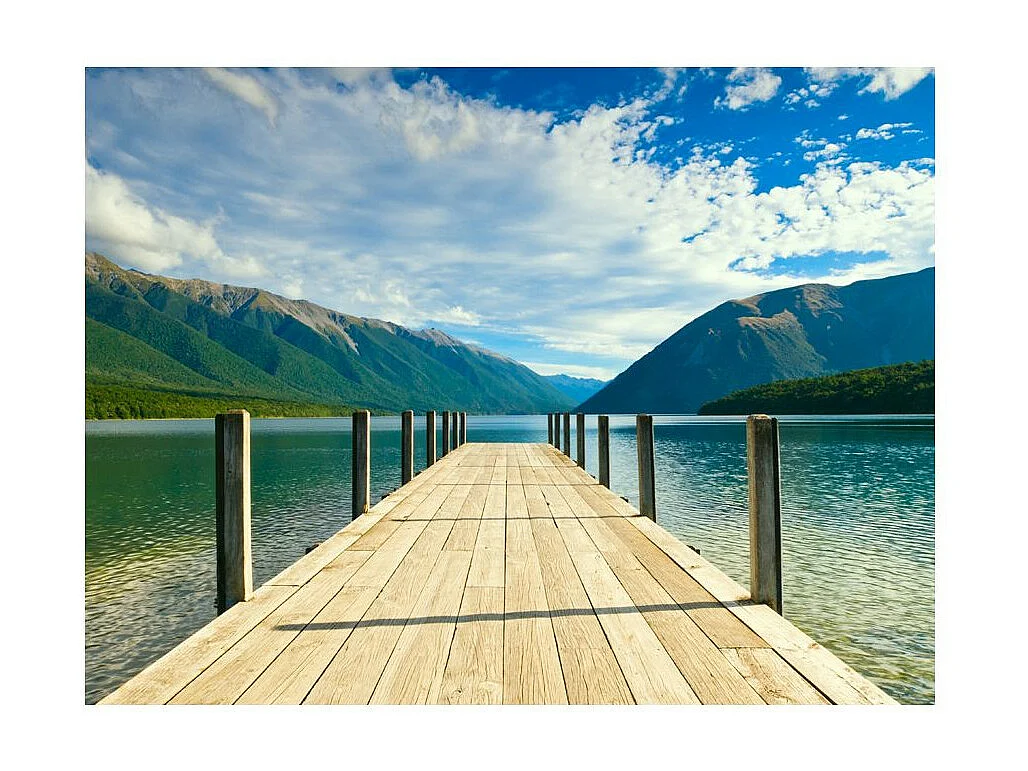 Papier Peint "Entre Lac & Montagnes" 193 x 250 cm