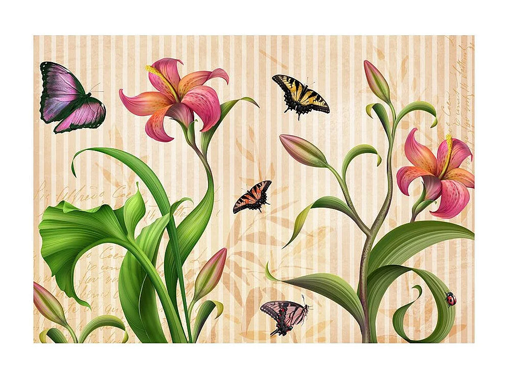 Papier Peint "Vintage Spring" 210 x 300 cm