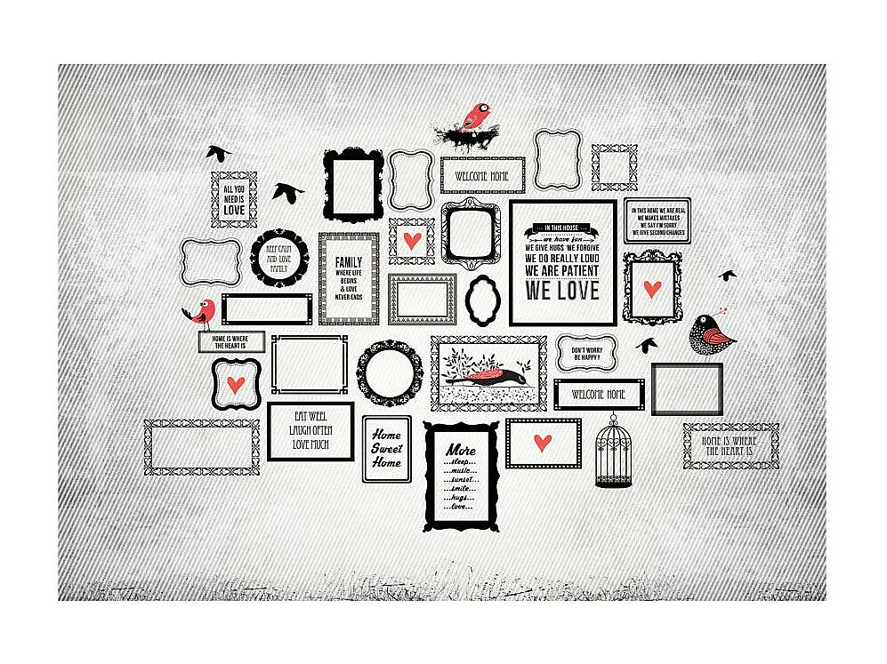 Papier Peint "Family Motto" 175 x 250 cm