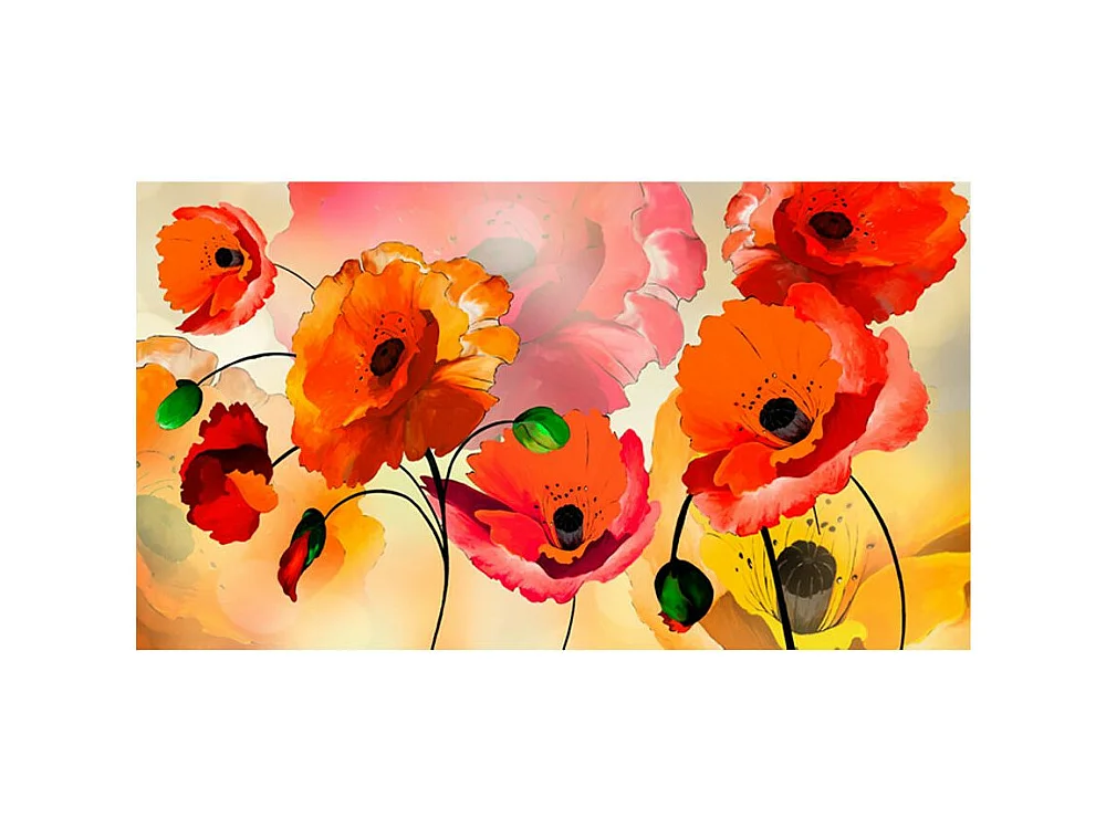 Papier Peint XXL "Velvet Poppies" 280x500cm