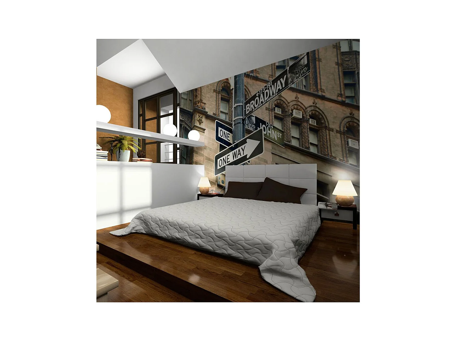 Papier Peint "Tous Les Chemins Mènent à Broadway" 193 x 250 cm