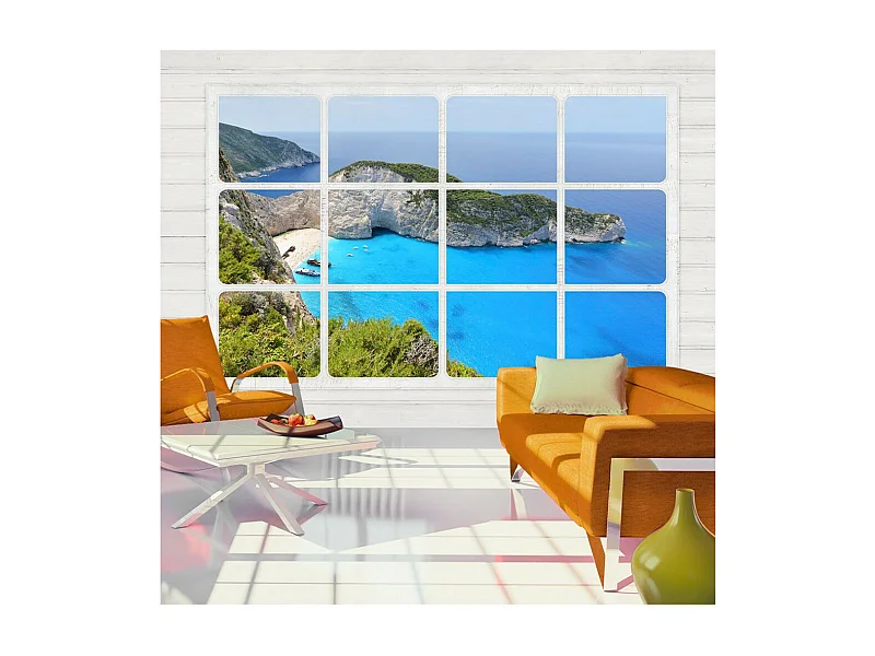 Papier Peint "Window on the World" 70 x 100 cm