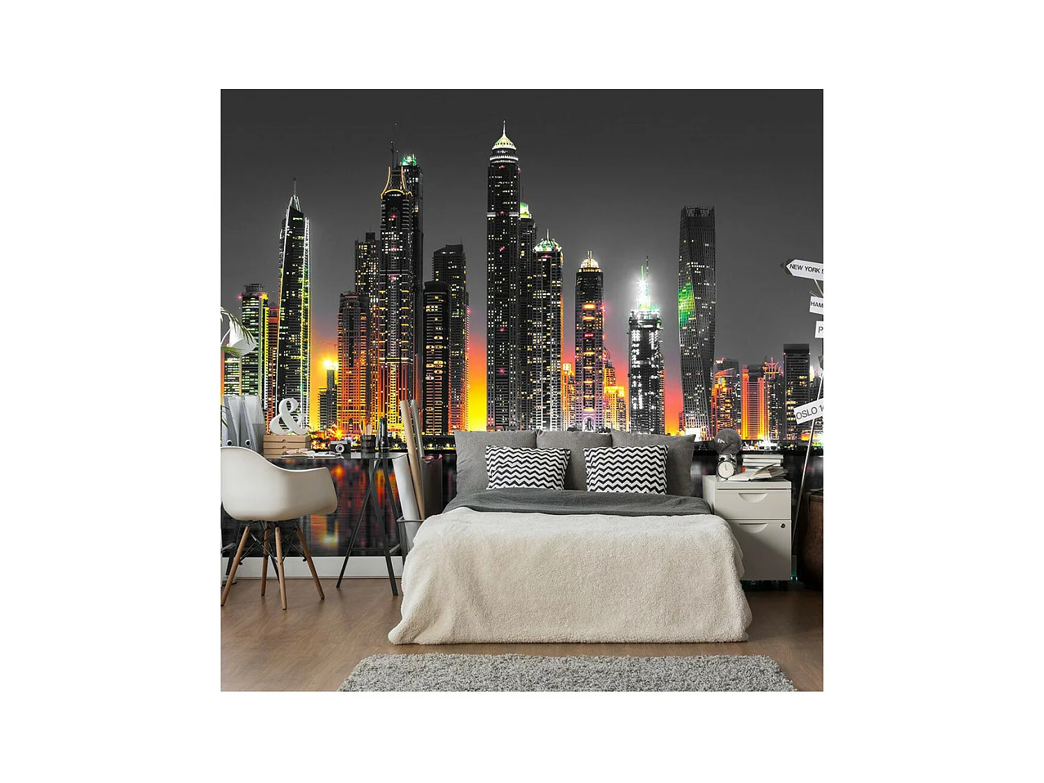 Papier Peint "Desert City Dubai" 175 x 250 cm