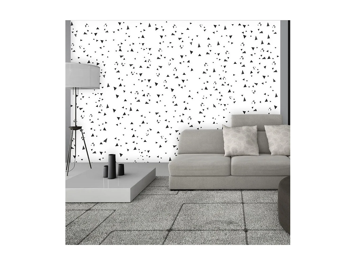 Papier Peint "Rain of Triangles" 50x1000cm