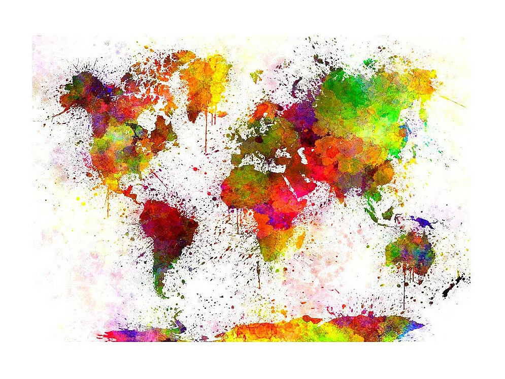 Papier Peint "Dyed World" 210 x 300 cm