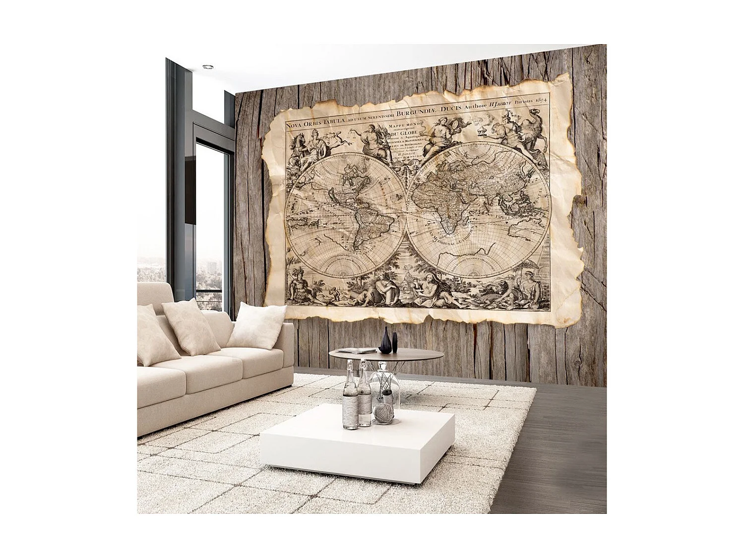 Papier Peint "Nova Orbis Tabula" 140 x 200 cm